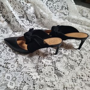 Tory Burch Slide-on Black Heels